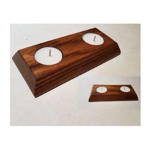 Portavelas Decorativo de Madera, Perfecto para Regalos y Decoración del Hogar con una Apariencia Natural Encantadora - Product Image 3