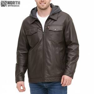 Blouson noir en cuir de vachette pour hommes 2025 avec conception de logo personnalisé et couleur produit de haute qualité avec des prix de gros Bomber - Product Image 1