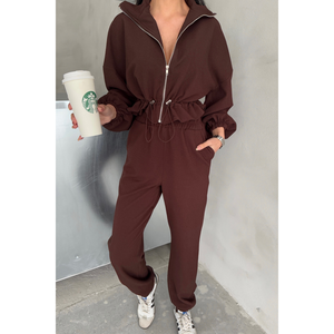 Brown Fabric <b>Tracksuit</b> Set Gift for Sports Enthusiast - Product Image 4