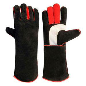 2025-26 Guantes de soldadura de cuero resistentes al calor/Guantes de soldadura de ajuste cómodo hechos a medida con servicio OEM Cow-Split - Product Image 1