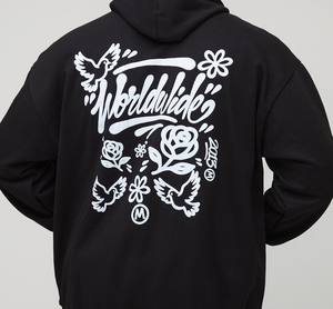 เสื้อฮู้ดผ้าฝ้ายและ2025โพลีเอสเตอร์แบบสวมหัวมี100% พิมพ์ลายดิจิทัลสำหรับผู้ชายและผู้หญิงสไตล์ไฮสตรีท - Product Image 2