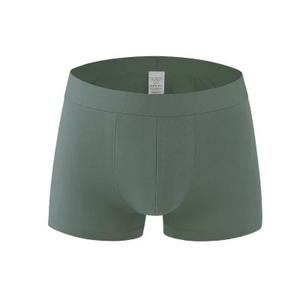Calzoncillos bóxer de LICRA y algodón sin costuras de tiro alto para hombre OEM al por mayor ropa interior tejida con logotipo personalizado para adultos 100% algodón - Product Image 1