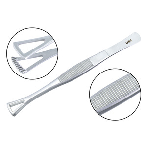 Pince à épiler professionnelle en acier inoxydable, légère et durable, à mâchoires triangulaires, pour manucure, usage domestique et commercial, pour une préhension plus large - Product Image 2