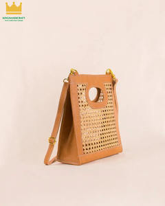 Bolso hecho a mano de cuero de ratán, bolso de hombro de ratán, bolso de cuero 2024 - Product Image 2