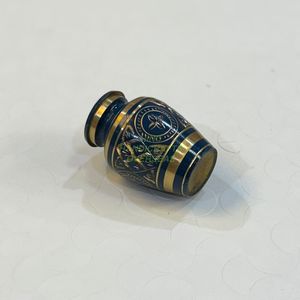 Modern Brass Sunflower Engraved <b>Urn</b> for Human Ashes Pink Enamel Color Funeral Cremation Memorial Metal Casket by ManufacturerHHO - Product Image 1