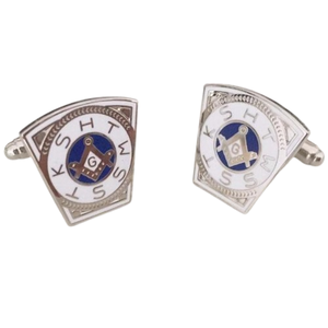 Bouton de manchette Royal Arch Chapter KSHTWSST blanc argent polyvalent et prix de gros du bouton de manchette avec différentes couleurs et commande de logo - Product Image 2