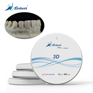 Zirdent di alta qualità 100% polvere di Sinocera 3D 10-30mm in ceramica disco di Zirconia dentale blocchi dimensioni - Product Image 2