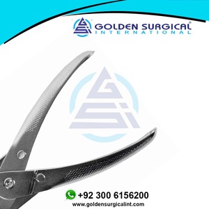 Pince coupante et plieuse de fil lourd à nez plat parallèle |   Instruments chirurgicaux orthopédiques - Product Image 5