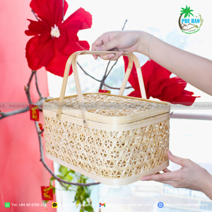 VENTA CALIENTE Exportación de cestas de regalo de bambú de Vietnam: la opción ideal para vacaciones, cumpleaños y más - Product Image 6