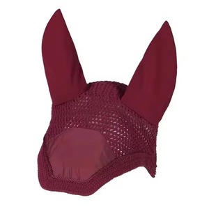 Haute qualité personnalisable doux Crochet coton oreille Net capot respirant oreille protecteur Bonnet pour les soins du cheval équestre - Product Image 2