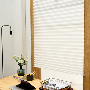 <strong>No</strong> <strong>Drilling</strong> Self-adhesive Paper <strong>Blinds</strong> Temporary Use Easy Install Window Covering - Product Image 1
