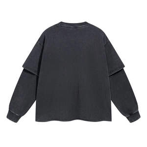 Vêtements décontracté polaire chaud Streetwear Street Wear sweats à manches longues imprimé surdimensionné pull col rond sweats - Product Image 4