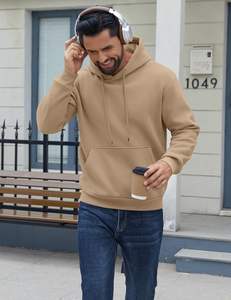 Sweat à capuche en coton épais pour hommes Pull en polaire épaisse à épaules tombantes Sweat-shirt d'hiver avec logo personnalisé Style Streetwear - Product Image 6