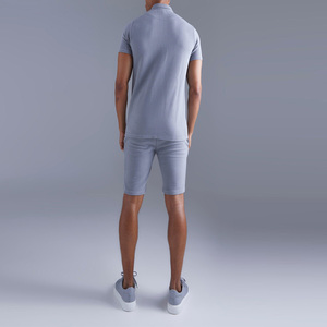 2024 MESS SPORTS Men's <b>Twin</b> <b>Set</b> / Two-Piece Slim Fit Breathable Lightweight Polyester/Cotton Summer Tracksuit Customizable - Product Image 2