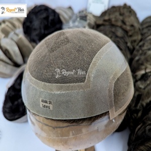 REGENT Premium SFL Toupet pour homme Fabriqué à la main avec des cheveux humains Natural Wave Straight Stock en gros - Product Image 5