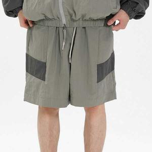 Vente en gros Veste coupe-vent coupe-vent personnalisée pour hommes, ensemble short et survêtement en nylon deux pièces à motif de lettres pour le printemps - Product Image 5