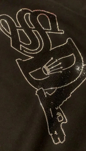 Sweat-shirts à capuche surdimensionnés de haute qualité, style streetwear, avec strass, imprimés à l'écran, délavés au soleil, SDL, pour hommes, 100% coton, automne - Product Image 5