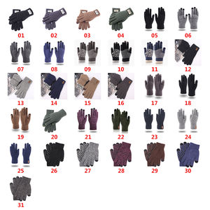 Guantes de invierno acrílicos unisex de dedo completo para tecnología de pantalla táctil a prueba de viento impermeables deportes térmicos ciclismo fiestas informales - Product Image 2