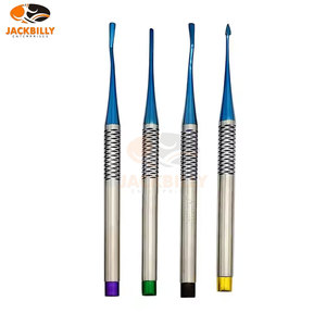 Ensemble d'instruments chirurgicaux d'implant dentaire manuel plaqué titane de 7 pièces Élévateurs de racine de luxation Extrudeuse d'os Acier inoxydable CE - Product Image 5