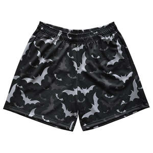 กางเกงขาสั้นตาข่ายโพลีเอสเตอร์100% ระบายอากาศสำหรับผู้ชายกางเกงขาสั้นตาข่ายเอวยางยืดมีกระเป๋าลึกสองด้านสำหรับผู้ชายกางเกงขาสั้นตาข่ายน้ำแข็ง - Product Image 1