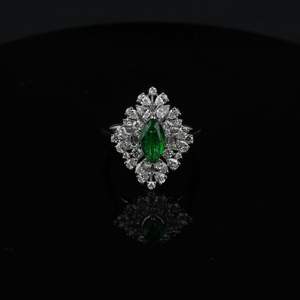 Bague en diamant de laboratoire de luxe 2 carats EF couleur VS1 clarté Marquise coupe or Rose or argent IGI SGL bijoux certifiés - Product Image 1