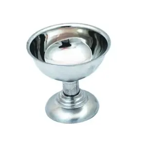 圣代储物杯和上菜抛光不锈钢冰淇淋碗家用和厨具桌面配件