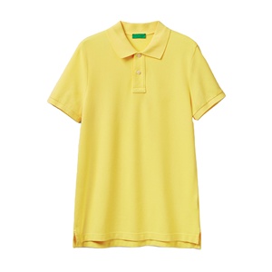 Conçu sur mesure T-shirts de golf en coton à séchage rapide pour hommes à manches courtes pour polo décontracté style rayé brodé imprimé - Product Image 1