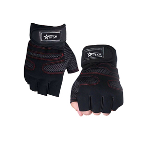 Guantes de gimnasio acolchados con soporte de muñeca mejorado para levantamiento de pesas y entrenamiento de fuerza Agarre antideslizante para entrenamiento - Product Image 1