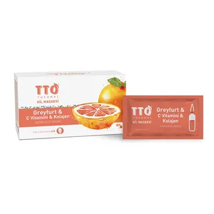 Mascarilla Facial TTO de Arcilla de Pomelo Térmica, Limpieza Profunda Herbal, Renovación de la Piel con Niacinamida, Calmante e Hidratante para Todo Tipo de Piel - Product Image 1
