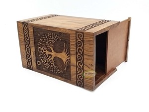 Wooden <b>Memorial</b> <b>Box</b> / Wooden <b>Box</b> for collectibles / Wooden Casket <b>box</b> / Decorative Wooden <b>box</b> - Product Image 6