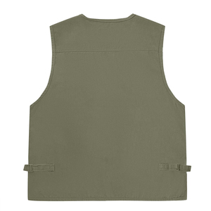 Fait sur mesure pour hommes hiver fermeture éclair extérieur décontracté multi-poches respirant Cargo Vest avec impression de logo personnalisé - Product Image 2