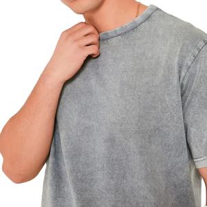 Fabricante de Ropa, Conjunto Corto de Verano Personalizado 100% Algodón, Estilo Urbano, con Estampado Gráfico, Lavado Ácido, para Hombre, HECHO POR HS 2026 - Product Image 3