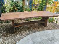 Mesa de comedor plegable tradicional de madera maciza superventas, muebles de comedor para el hogar, dormitorio, baño, taller de Indonesia