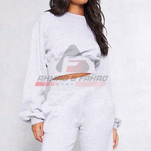 Custom Women Crop <b>Top</b> Sweatshirts Casual Sweatshirts Pullover Cropped Oversize Sweatshirts for Woman - Product Image 5