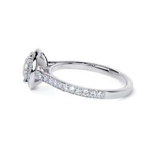 10k or jaune, or rose et or blanc taille ronde laboratoire cultivé diamant bague de mariage coupe ronde diamant bague de fiançailles cadeau pour elle - Product Image 4