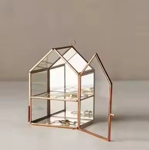 Boîte de rangement à bijoux en métal luxueuse, écologique, personnalisable, pour bagues et colliers, cadeau de pendaison de crémaillère - Product Image 1