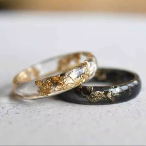 Resin Acrylic Rings Round Shape Handcrafted Love Ring Women Party Jewelry Wholesale Supply for Best Price - Product Image 1