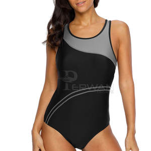 Traje de baño de mujer al por mayor Traje de baño de mujer de la mejor calidad Traje de baño de color sólido transpirable - Product Image 1