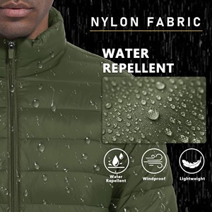 Chaqueta acolchada personalizada para hombre, abrigo de invierno, impermeable, ligera, cálida, proveedor de ropa de abrigo, venta al por mayor - Product Image 2