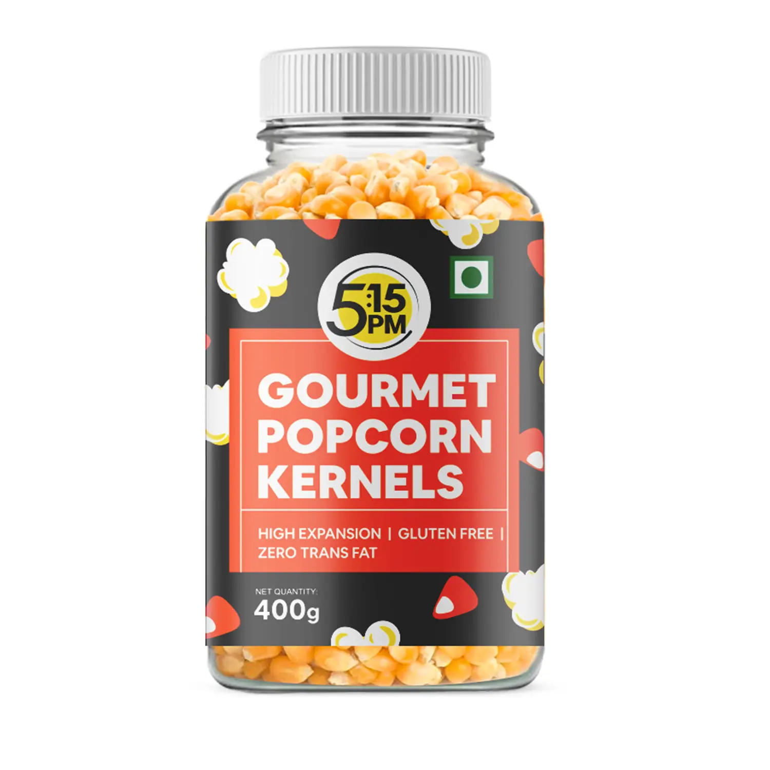 Popcorn keril sementes tamanho grande gourmet pop corn | alta expansão, um grau makkai popcorn 400g