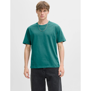 Camiseta de Cuello Redondo Lisa Extra Grande Personalizada para Hombre, 100% Algodón, Lavado Ácido Vintage, Calidad Premium, Corte Ajustado, Ropa Casual - Product Image 3