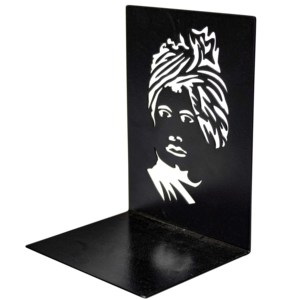 Sujetalibros Metálicos Modernos en Blanco y Negro, Estilo Swami Vivekananda, Decorativos para el Hogar, Oficina y Estudio - Product Image 1