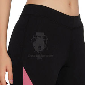 Leggings de yoga pour femmes de haute qualité à faible MOQ, motif uni, Spandex/Nylon, séchage rapide, respirant, vêtements de fitness, couleurs et logo personnalisés - Product Image 3