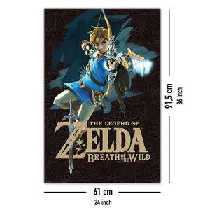 Breath of the Wild <b>Poster</b> Digital Printing Techniques Canvas for Education Legend Zelda Breath Wild Canvas <b>Poster</b> for Decoration - Product Image 5
