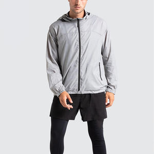 Chaqueta cortavientos Softshell Golf & Running personalizada para hombre Sudadera con capucha de secado rápido para exteriores para la temporada de otoño - Product Image 1