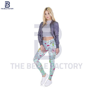 Mallas ligeras de punto de cintura media transpirables de secado rápido para yoga para mujer al mejor precio del fabricante - Product Image 5