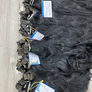 Paquete de cinta ondulada negra 100 gramos Cabello humano ondulado natural de Vietnam Cabello de Lagos En stock Listo para enviar - Product Image 5