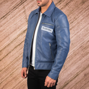 Gama exclusiva de chaqueta de cuero genuino de moda al por mayor de calidad superior para hombres - Product Image 3