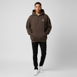 Vente en gros Sweat à capuche unisexe épais à fermeture éclair, mode hiver, avec logo en relief et broderie 3D, uni, décontracté, sportif, haute qualité, vierge - Product Image 6