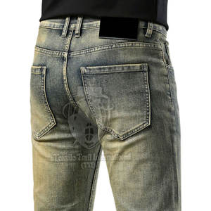 Jeans pour hommes sur mesure, fabrication au Pakistan, pantalon droit décontracté, coupe slim, pantalon en jean pour hommes grande taille - Product Image 2